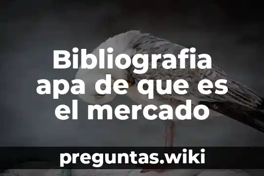 Bibliografia apa de que es el mercado