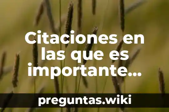 Citaciones en las que es importante tomar la temperatura
