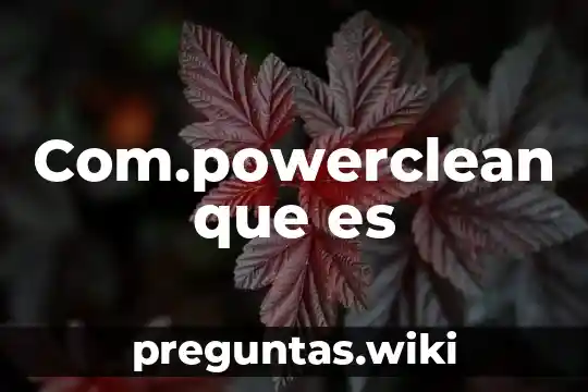 Com.powerclean que es