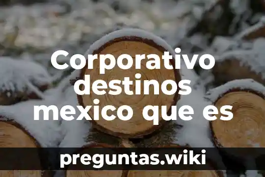 Corporativo destinos mexico que es