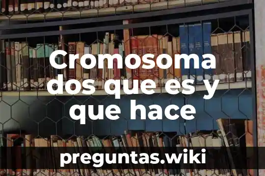 Cromosoma dos que es y que hace