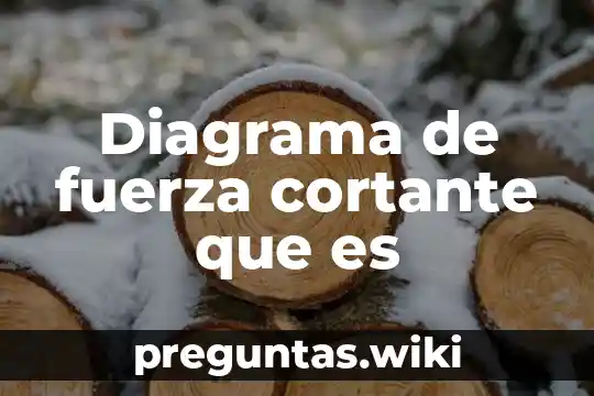 Diagrama de fuerza cortante que es