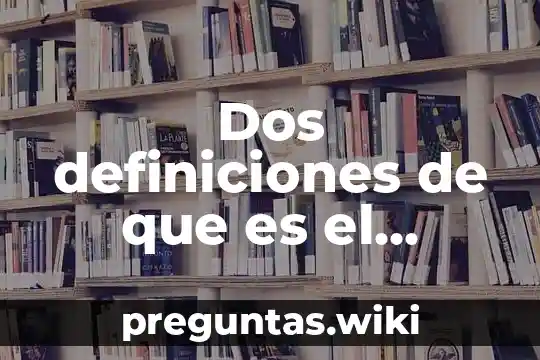 Dos definiciones de que es el espacio geográfico