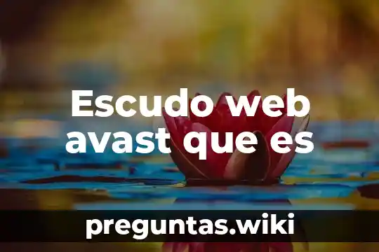 Escudo web avast que es