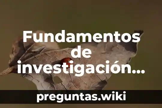 Fundamentos de investigación de software que es metodología de moderado