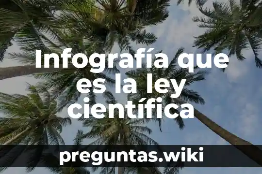 Infografía que es la ley científica