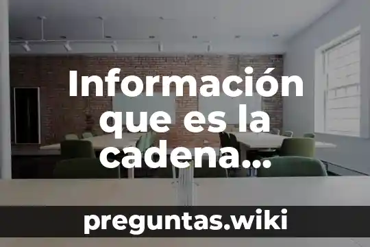 Información que es la cadena alimenticia