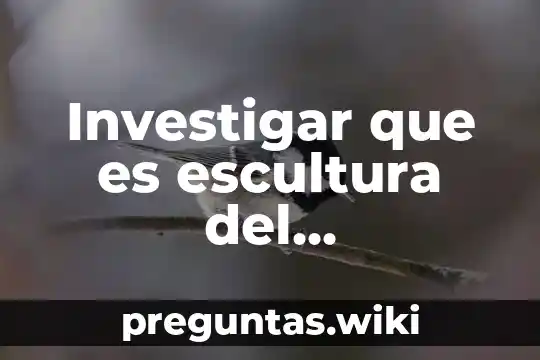 Investigar que es escultura del renacimiento