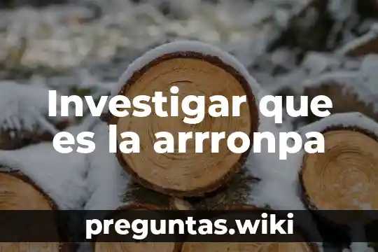 Investigar que es la arrronpa