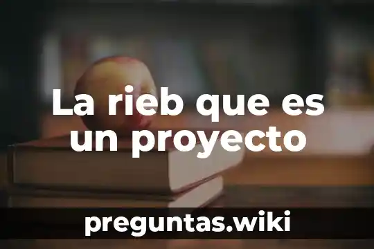 La rieb que es un proyecto
