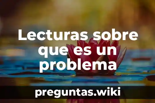 Lecturas sobre que es un problema
