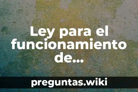 Ley para el funcionamiento de establecimientos mercantiles que es