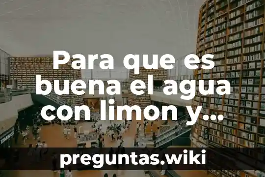 Para que es buena el agua con limon y bicarbonato