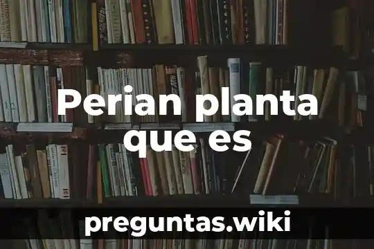 Perian planta que es