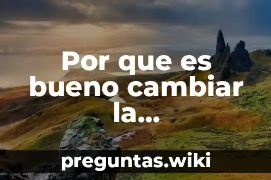 Por que es bueno cambiar la configuracion de red