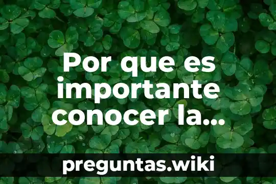 Por que es importante conocer la ubicacion geografica