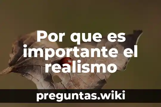 Por que es importante el realismo