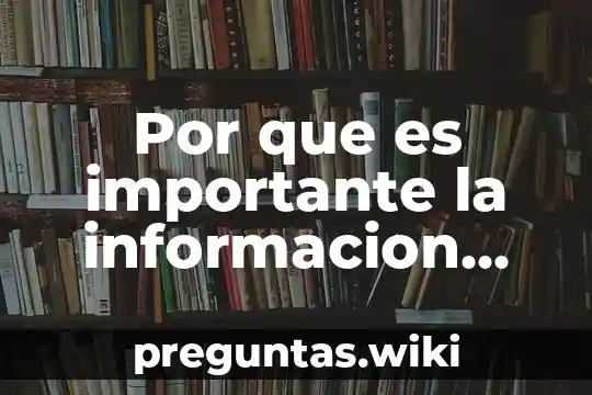 Por que es importante la informacion electronica