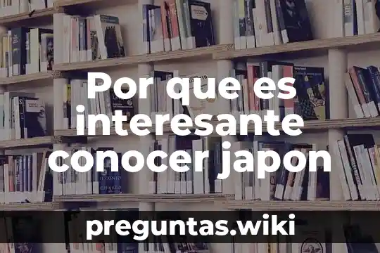 Por que es interesante conocer japon