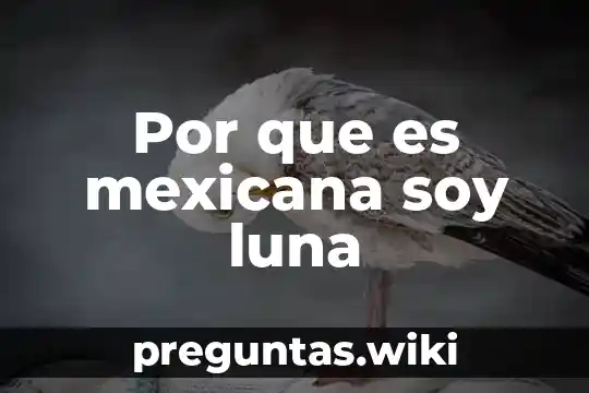 Por que es mexicana soy luna