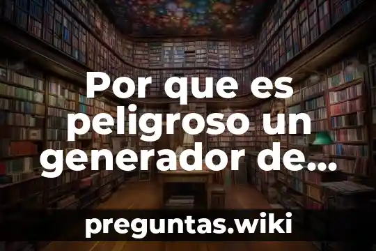 Por que es peligroso un generador de luz