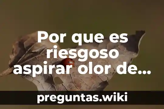 Por que es riesgoso aspirar olor de agua negra