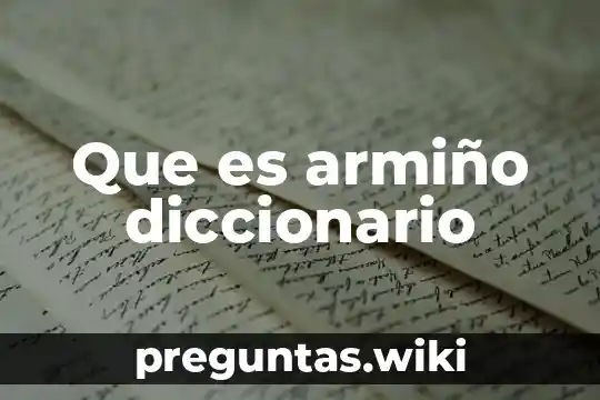 Que es armiño diccionario