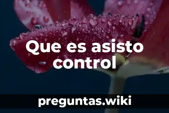 Que es asisto control