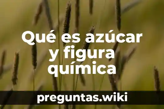 Qué es azúcar y figura química