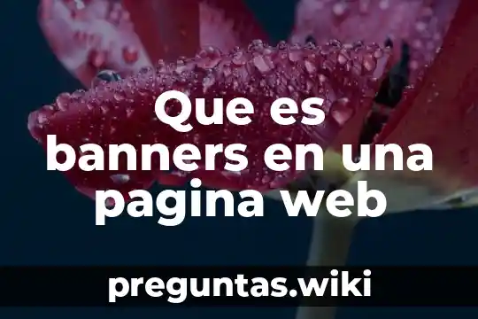 Que es banners en una pagina web