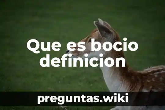 Que es bocio definicion