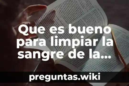 Que es bueno para limpiar la sangre de la azucar