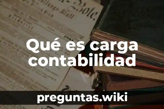 Qué es carga contabilidad