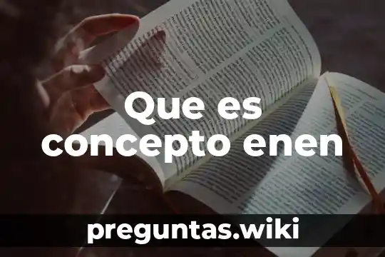 Que es concepto enen