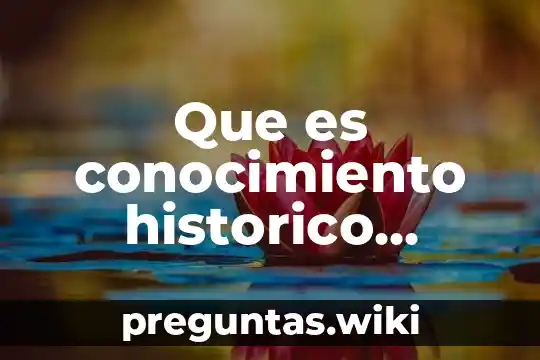 Que es conocimiento historico martin hurtado