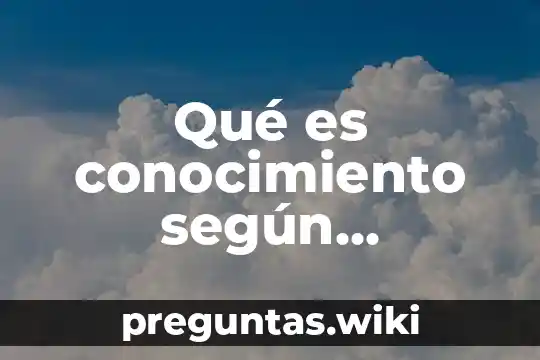 Qué es conocimiento según Guillermo de Ockham