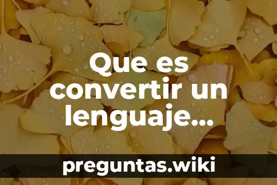 Que es convertir un lenguaje comun al lenguaje algebraico