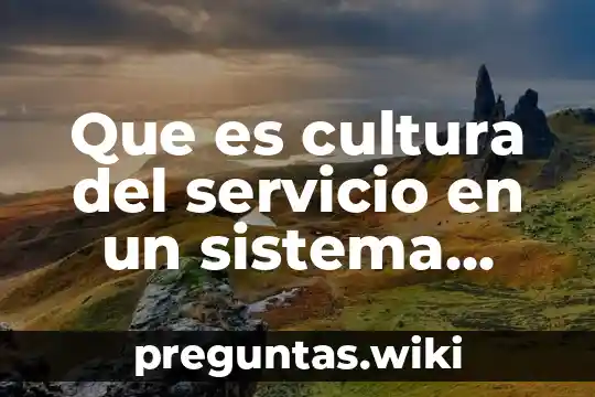 Que es cultura del servicio en un sistema motivacional