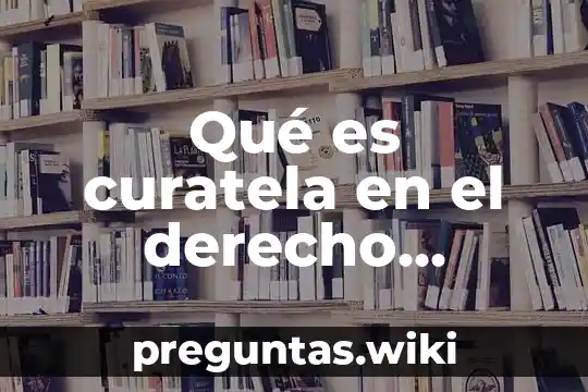 Qué es curatela en el derecho familiar