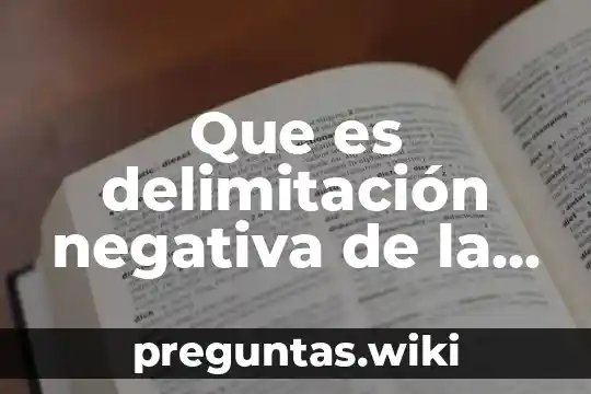 Que es delimitación negativa de la responsabilidad socio-ambiental