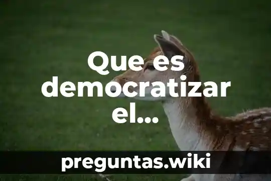 Que es democratizar el conocimiento