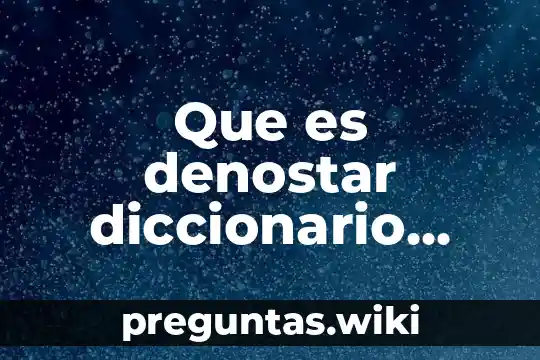 Que es denostar diccionario juridico