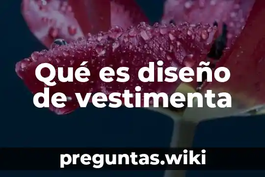 Qué es diseño de vestimenta