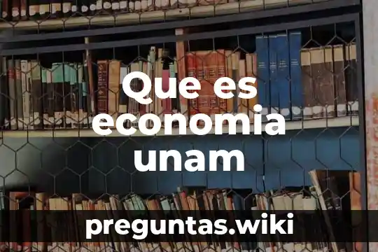 Que es economia unam