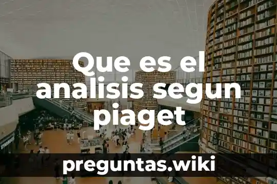 Que es el analisis segun piaget