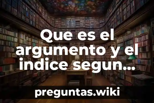 Que es el argumento y el indice segun peirce