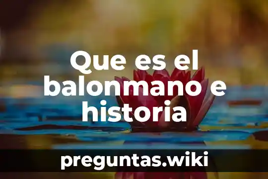 Que es el balonmano e historia