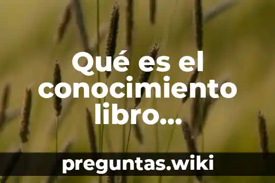 Qué es el conocimiento libro fundamentos de la investigacion