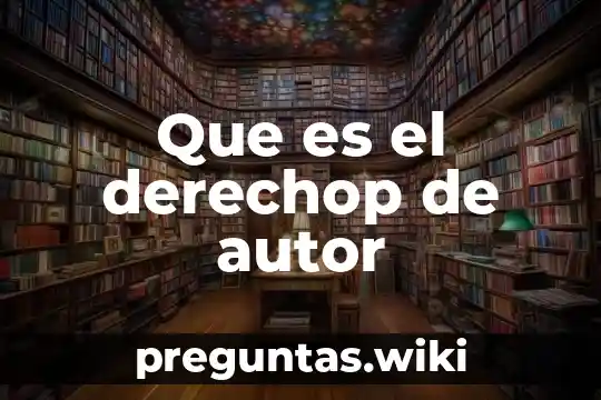 Que es el derechop de autor