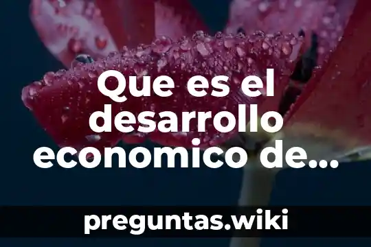 Que es el desarrollo economico de un pais segun autores